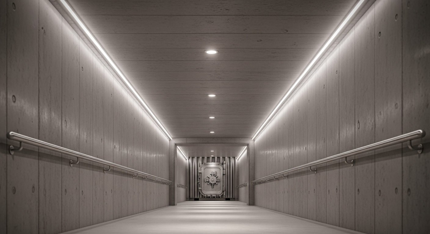 Reinforced concrete access tunnel